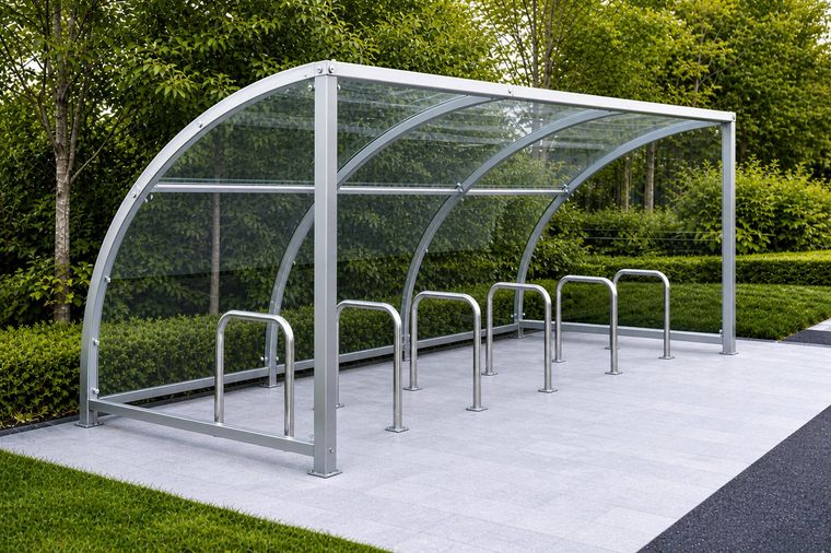 glass metal shelter