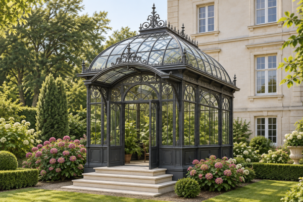 enclosed glass pavilion