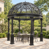 open ironwork pavilion