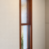 Narrow bespoke timber sash window